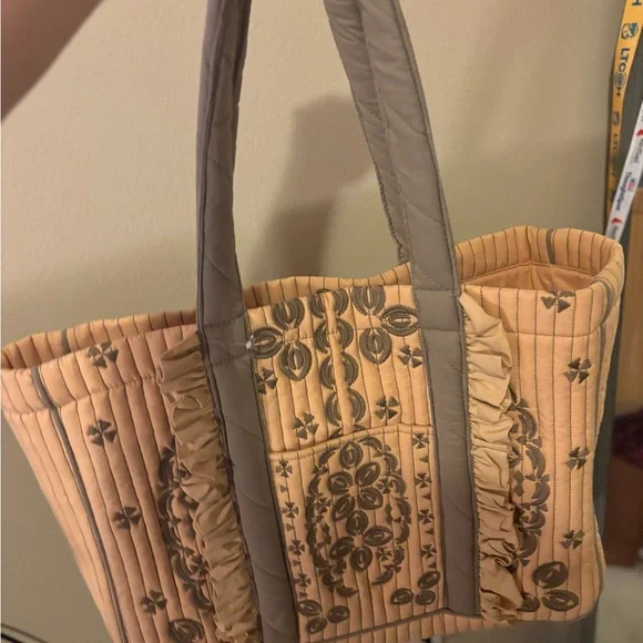Llani x Anthropologie Embroidered Tote – Neutral – One Size - Picture 7 of 8